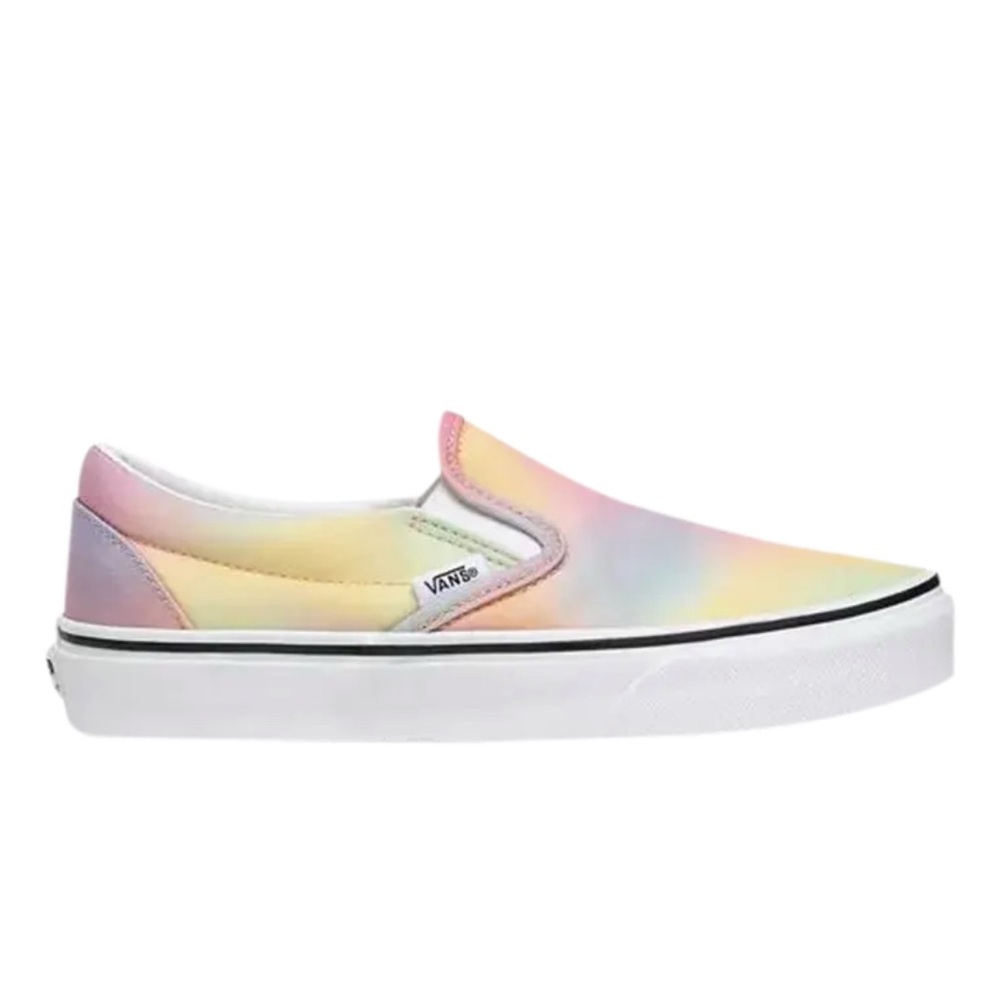 Vans Classic Slip Ons Aura Shift Tie Die Pastel Size W/10 M/8.5